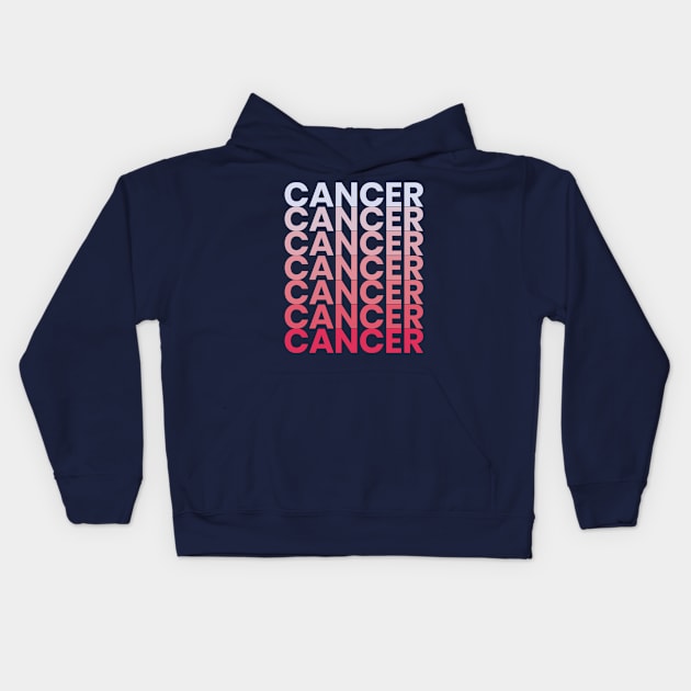 Cancer Zodiac Sign Kids Hoodie by gnomeapple